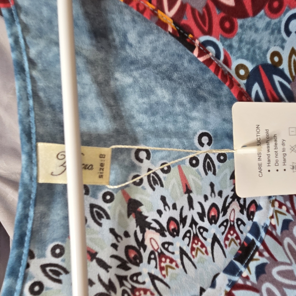 Colorful Mandala Print Women's Top - Picture 4 of 4